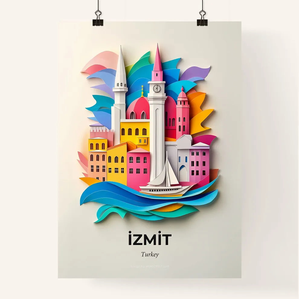 Vivid İzmit, Turkey, Colorful Poster