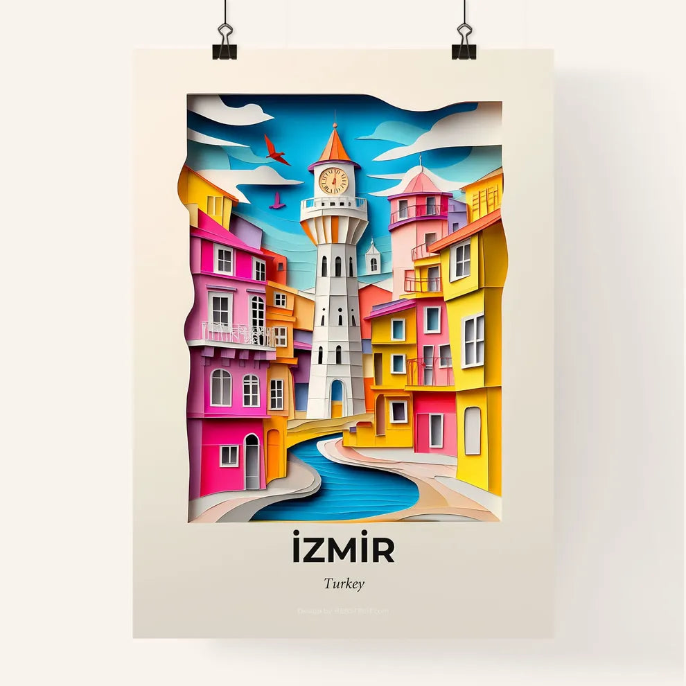 Vivid İzmir, Turkey, Colorful Poster