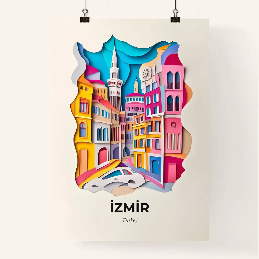 Vivid İzmir, Turkey, Colorful Poster