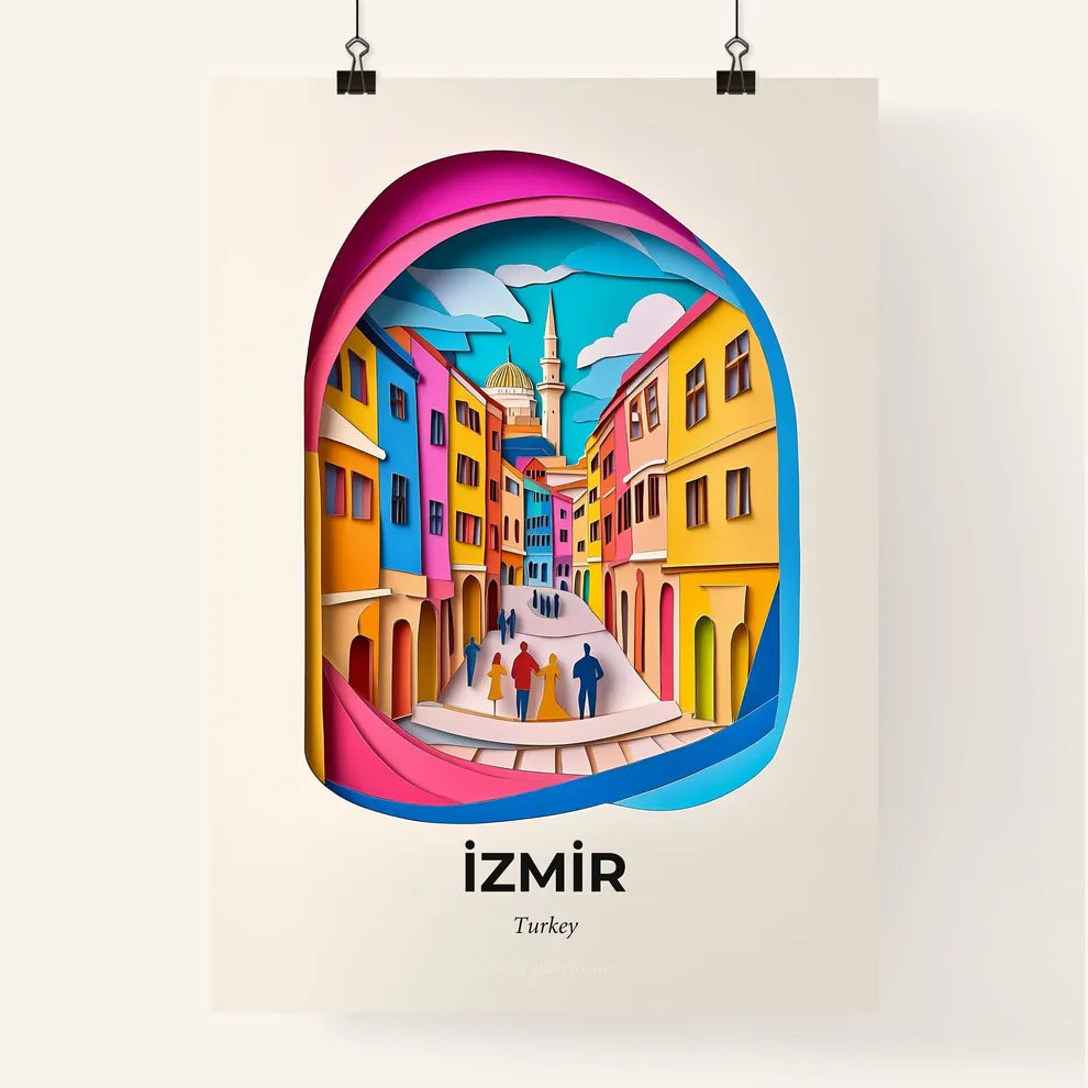 Vivid İzmir, Turkey, Colorful Poster