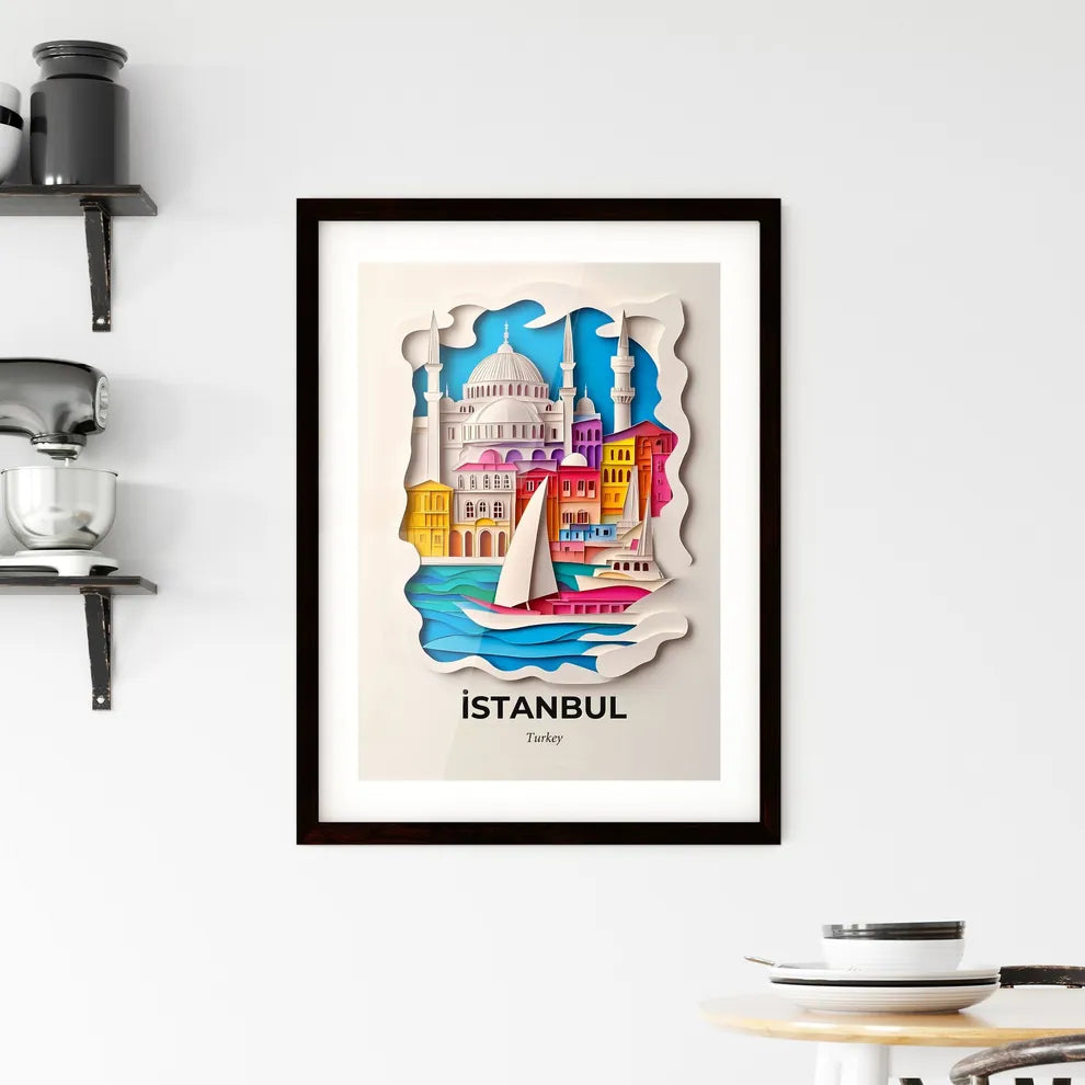 Vivid Istanbul, Turkey, Framed Wall Art