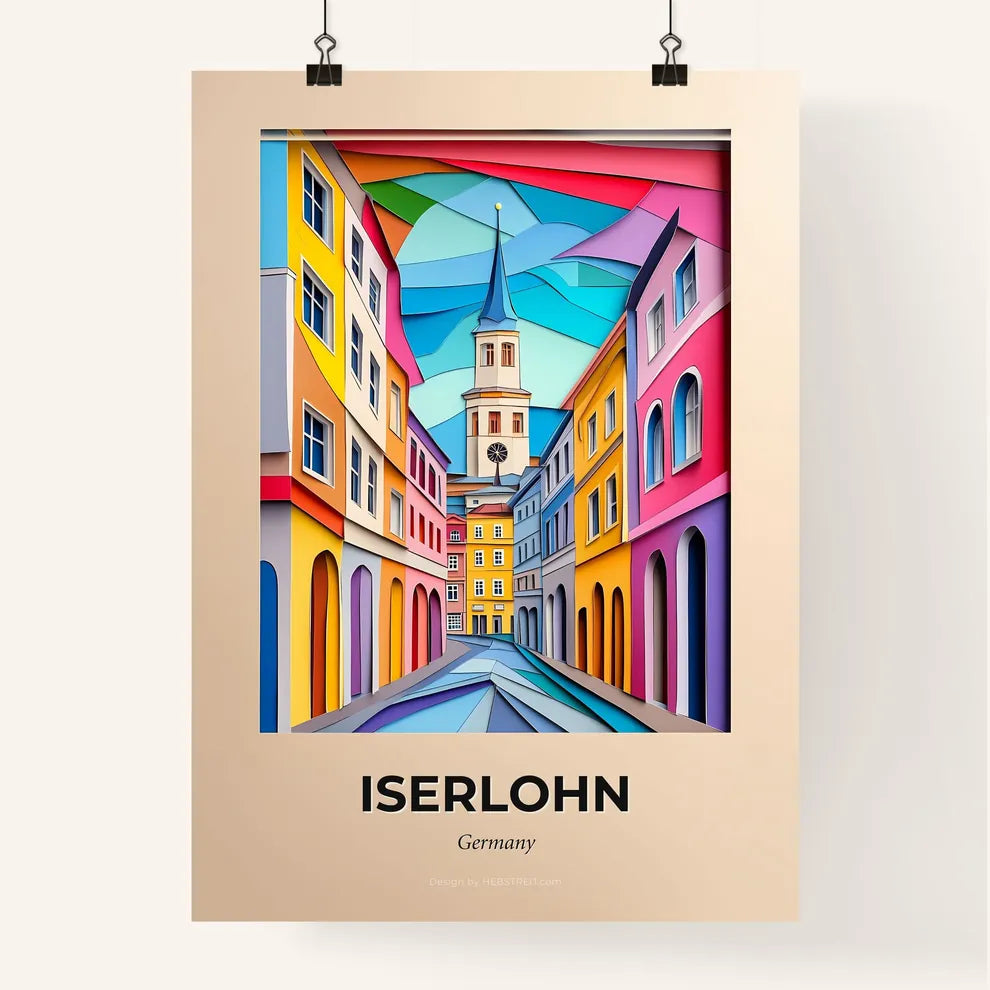 Vivid Iserlohn, Germany, Colorful Poster