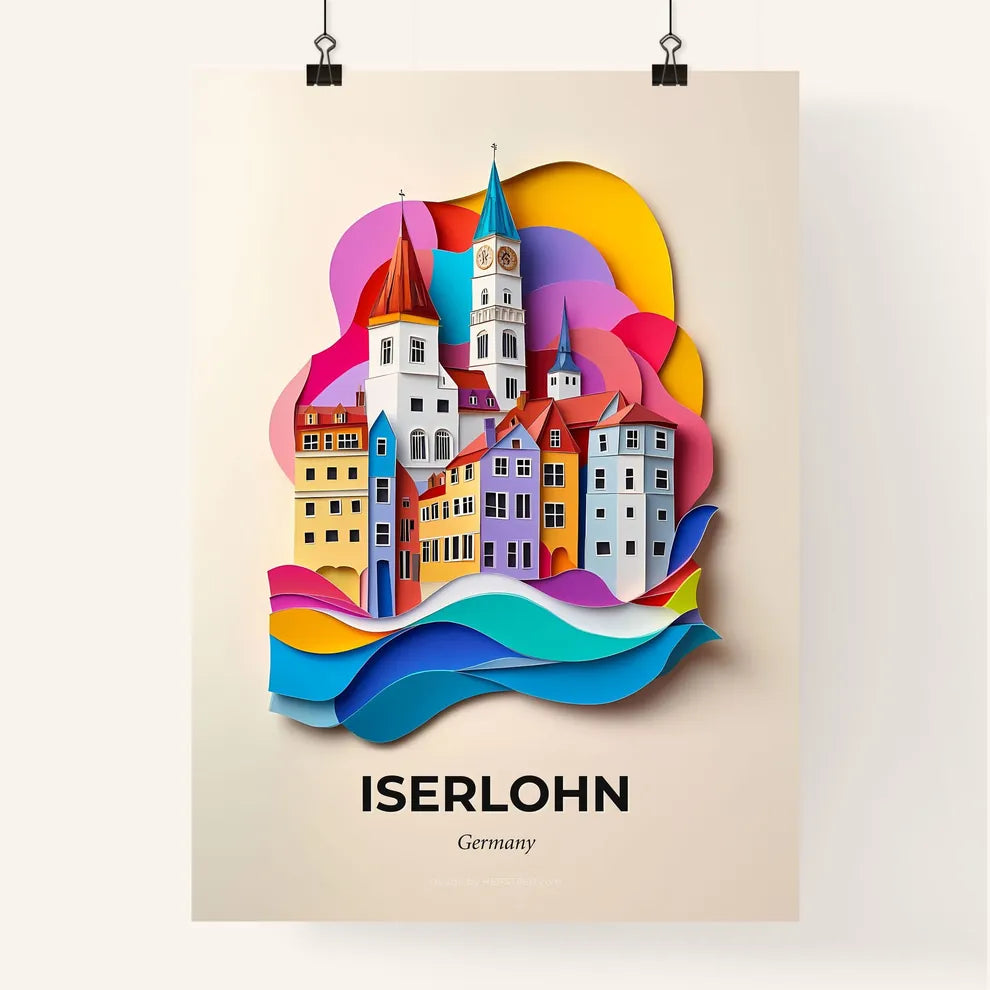Vivid Iserlohn, Germany, Colorful Poster