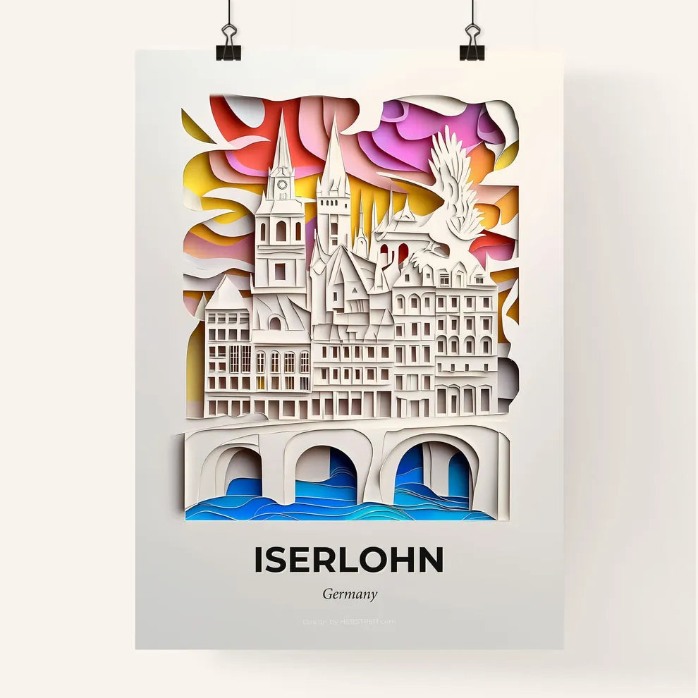 Vivid Iserlohn, Germany, Colorful Poster