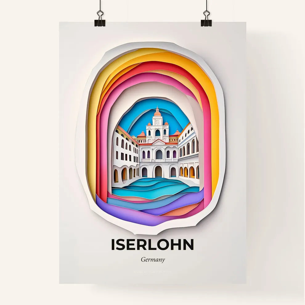 Vivid Iserlohn, Germany, Colorful Poster
