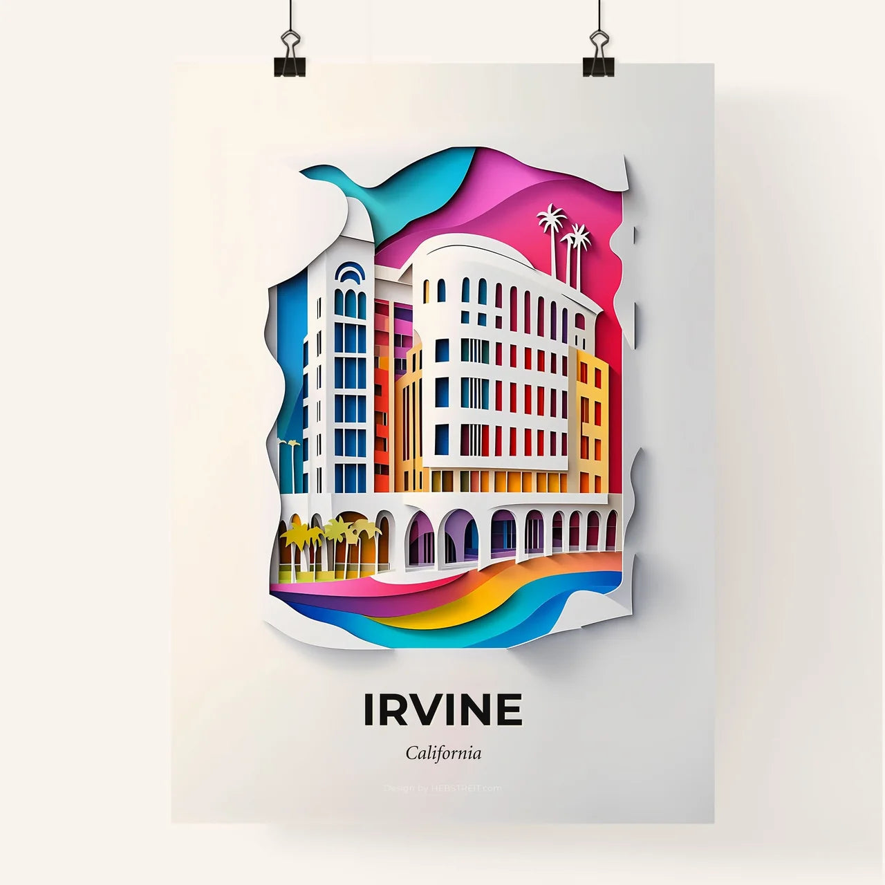 Vivid Irvine, California, Colorful Poster