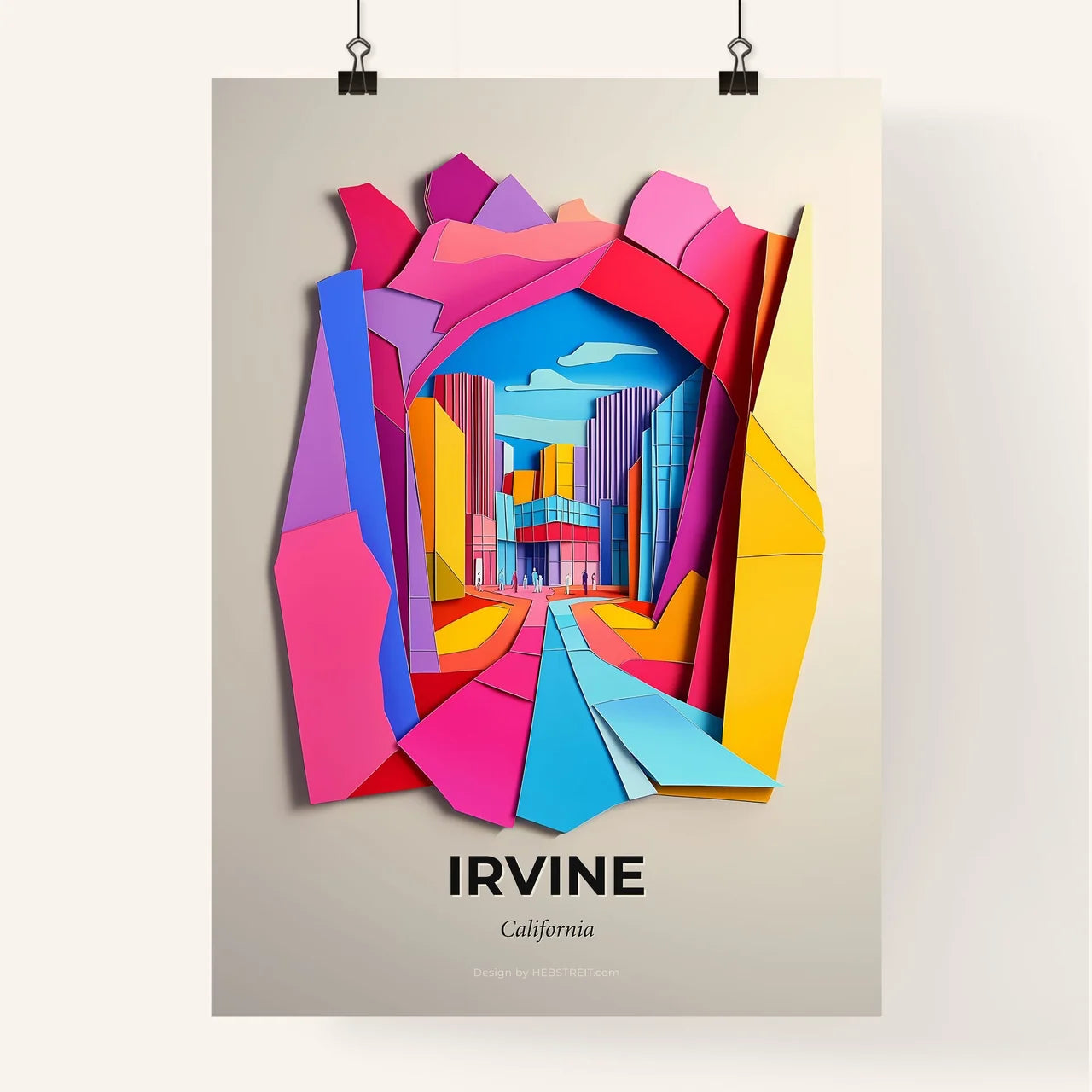 Vivid Irvine, California, Colorful Poster