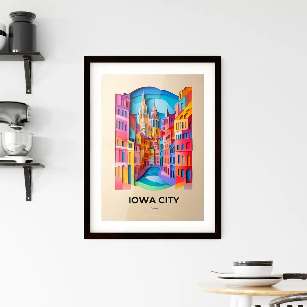 Vivid Iowa City, Iowa, Framed Wall Art