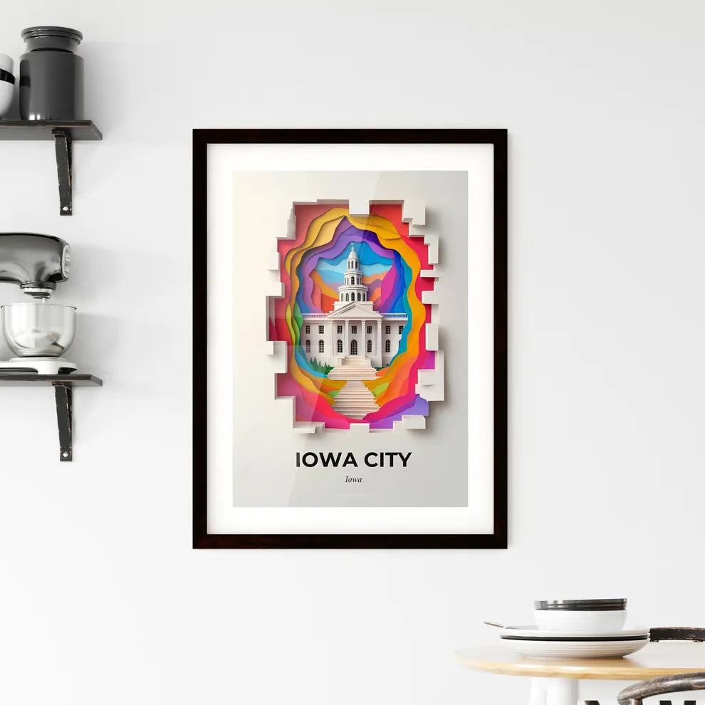 Vivid Iowa City, Iowa, Framed Wall Art