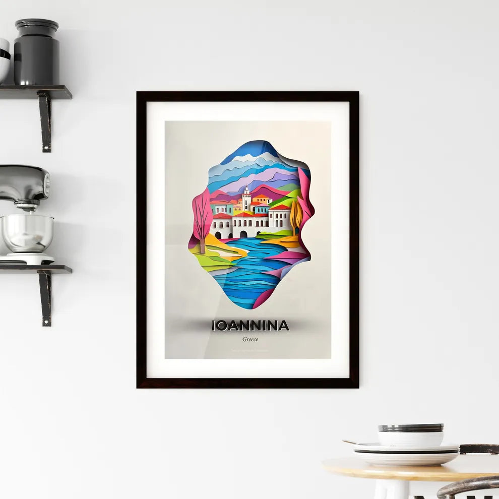 Vivid Ioannina, Greece, Framed Wall Art