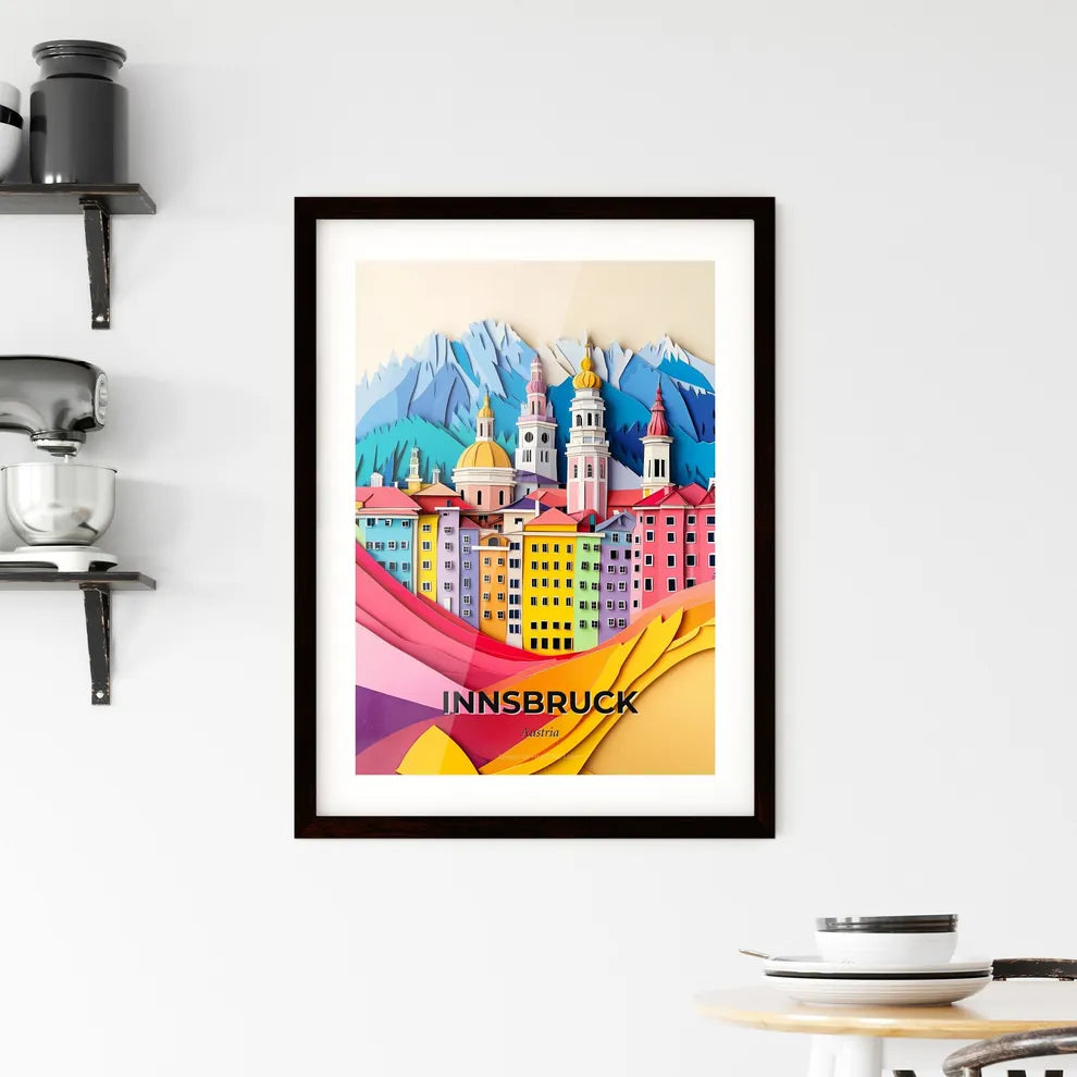 Vivid Innsbruck, Austria, Framed Wall Art