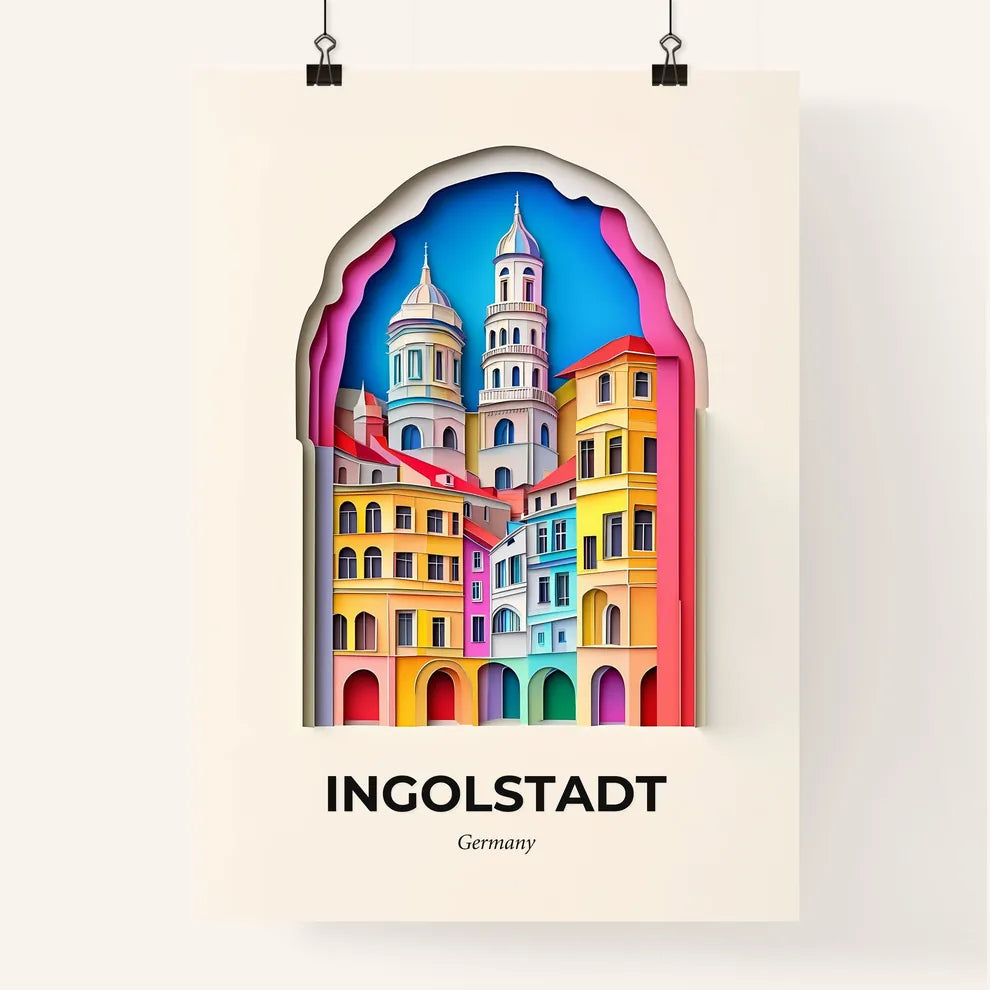 Vivid Ingolstadt, Germany, Colorful Poster