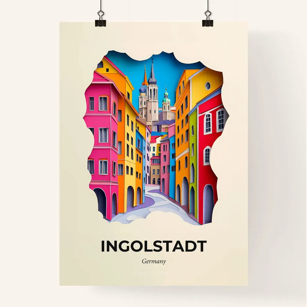 Vivid Ingolstadt, Germany, Colorful Poster