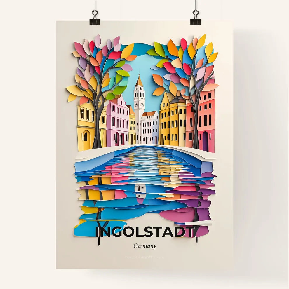 Vivid Ingolstadt, Germany, Colorful Poster