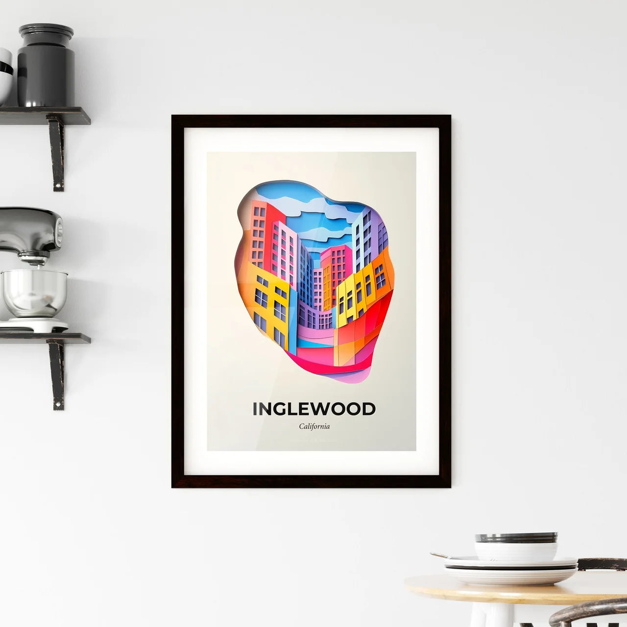 Vivid Inglewood, California, Framed Wall Art