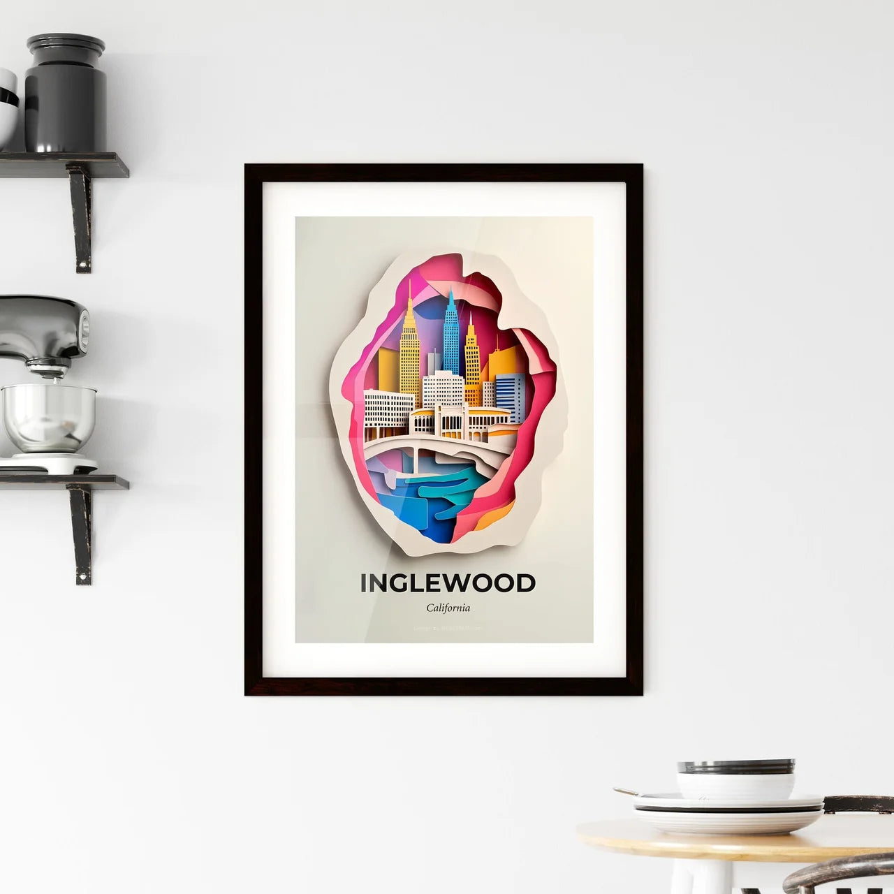 Vivid Inglewood, California, Framed Wall Art