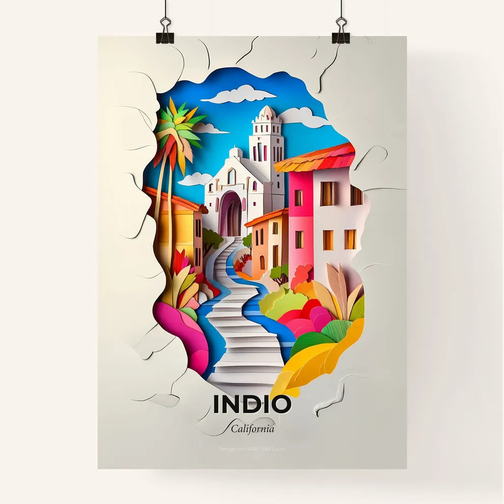 Vivid Indio, California, Colorful Poster