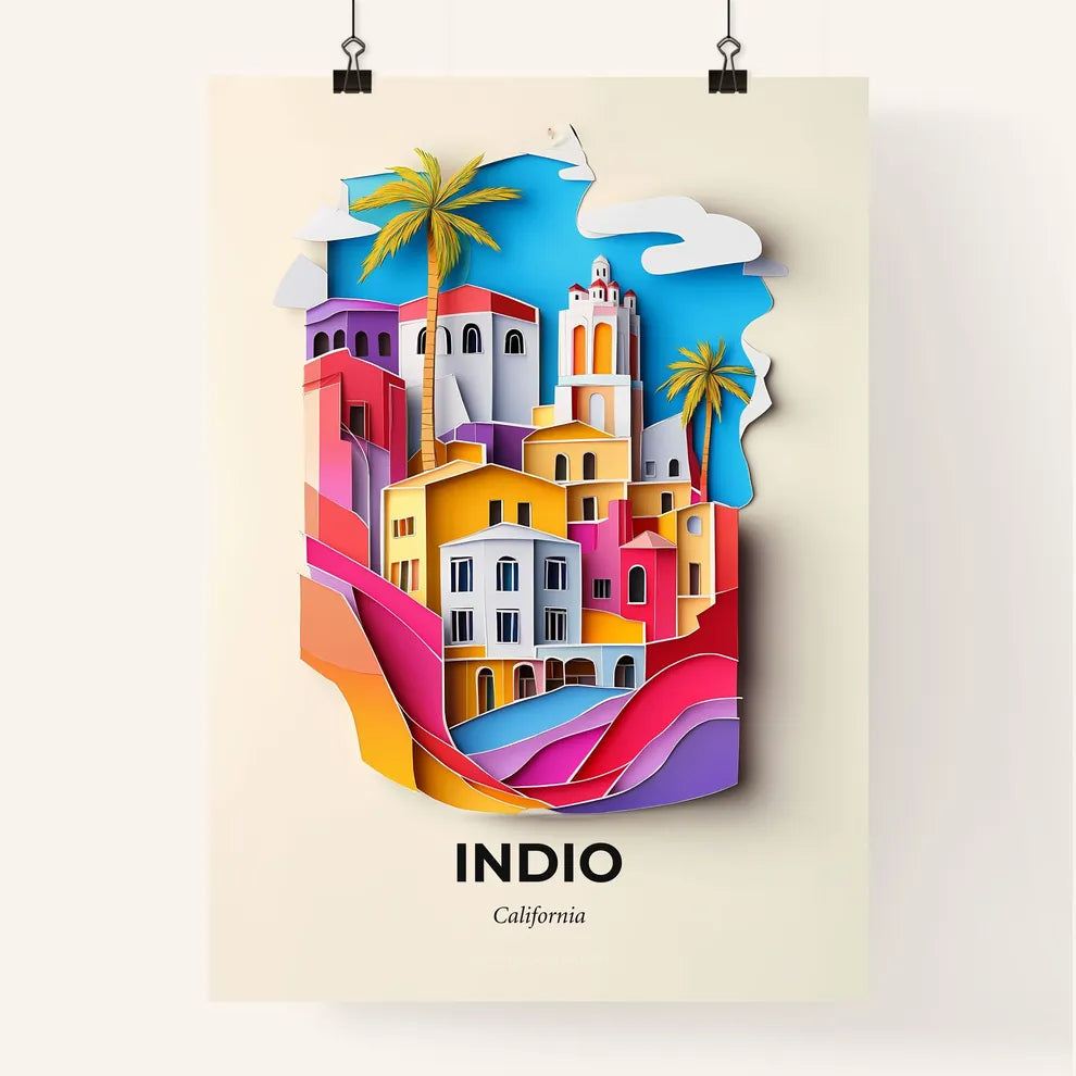 Vivid Indio, California, Colorful Poster