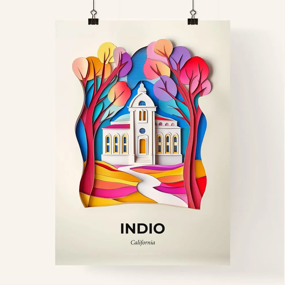 Vivid Indio, California, Colorful Poster
