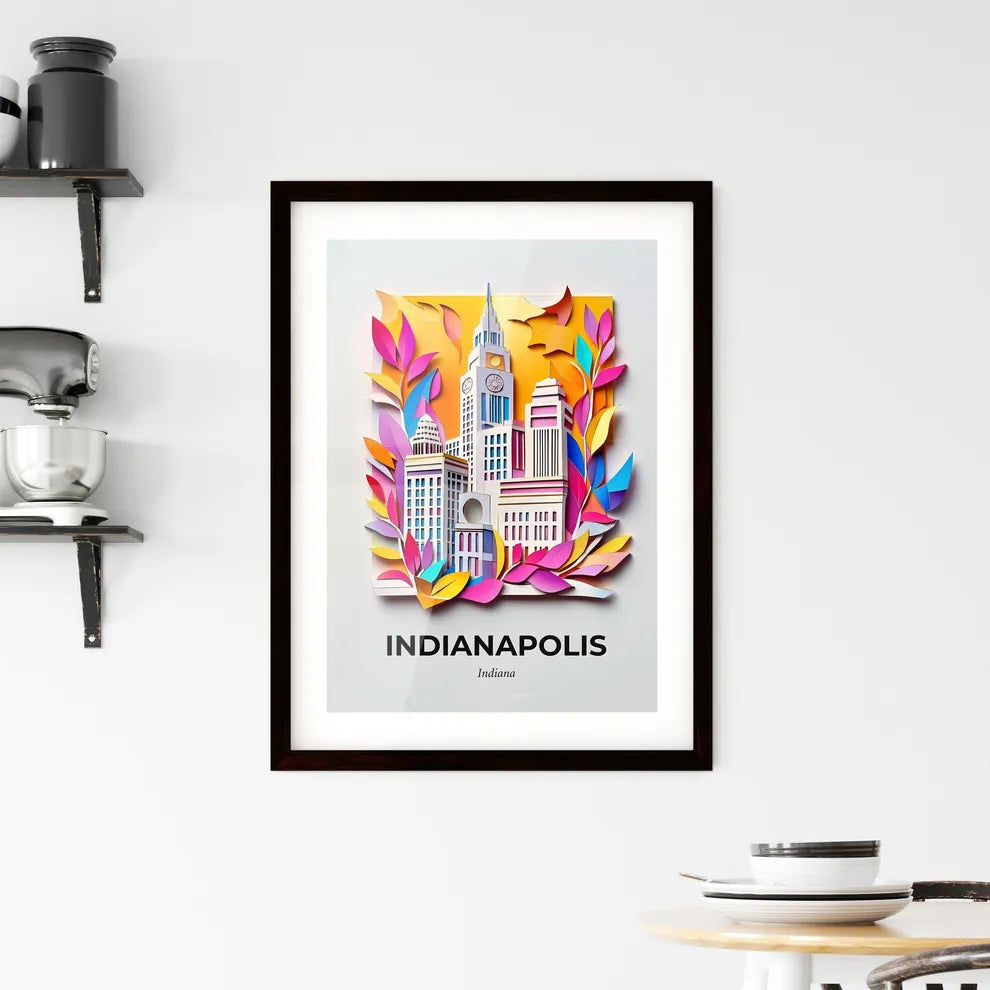Vivid Indianapolis, Indiana, Framed Wall Art