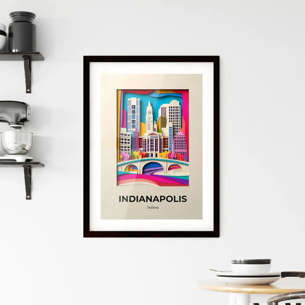 Vivid Indianapolis, Indiana, Framed Wall Art