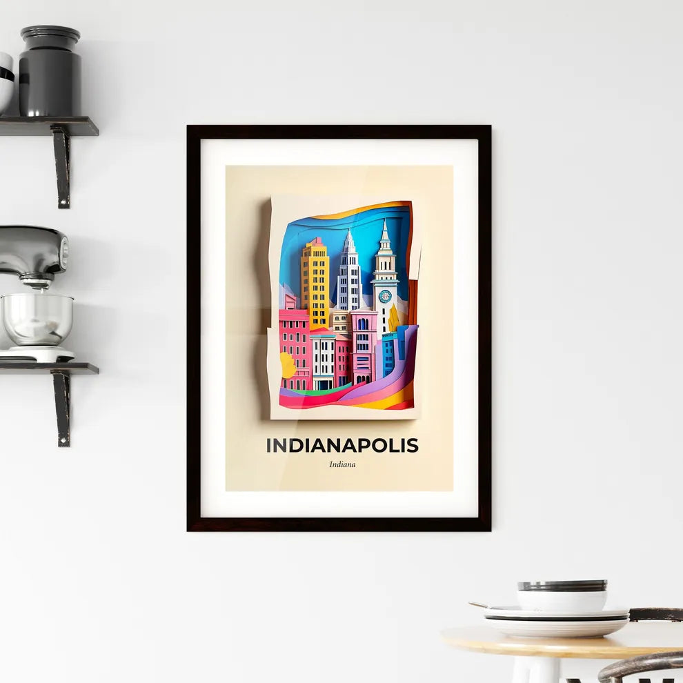 Vivid Indianapolis, Indiana, Framed Wall Art