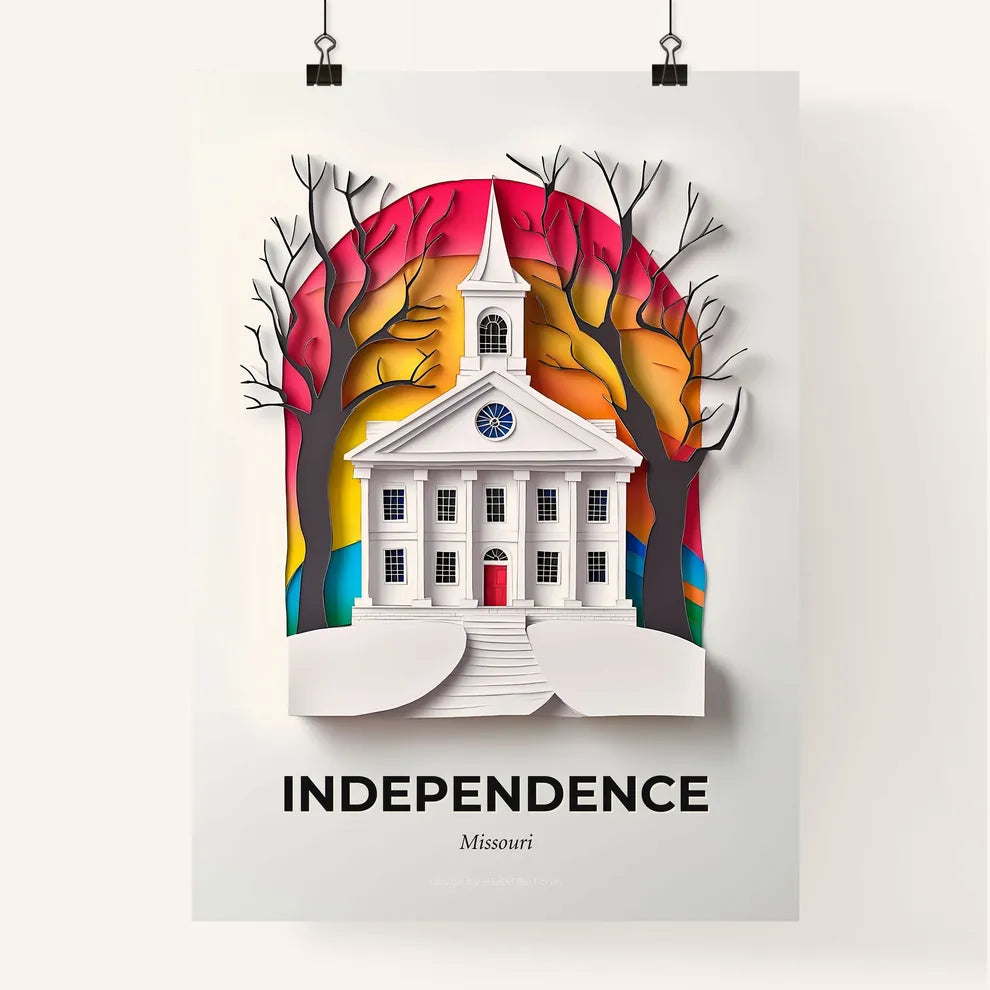 Vivid Independence, Missouri, Colorful Poster