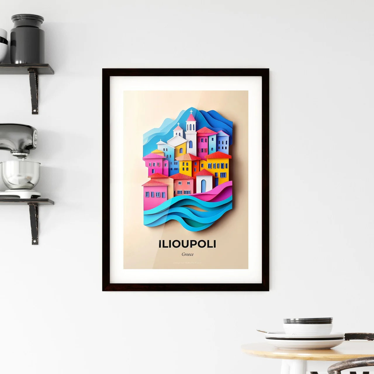 Vivid Ilioupoli, Greece, Framed Wall Art