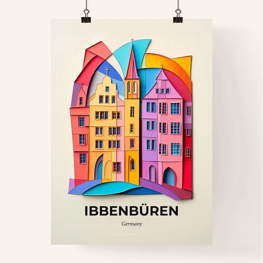 Vivid Ibbenburen, Germany, Colorful Poster