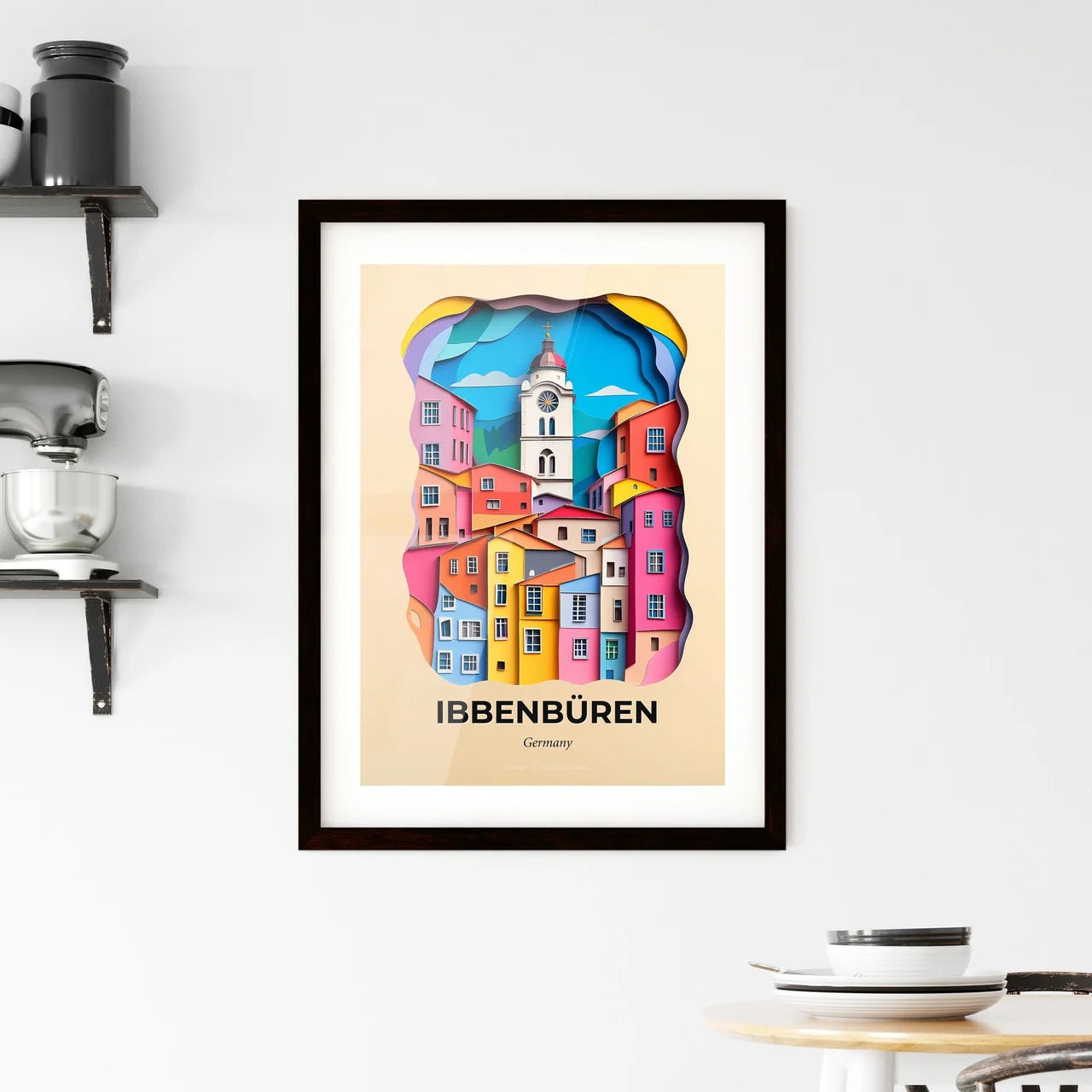 Vivid Ibbenburen, Germany, Framed Wall Art