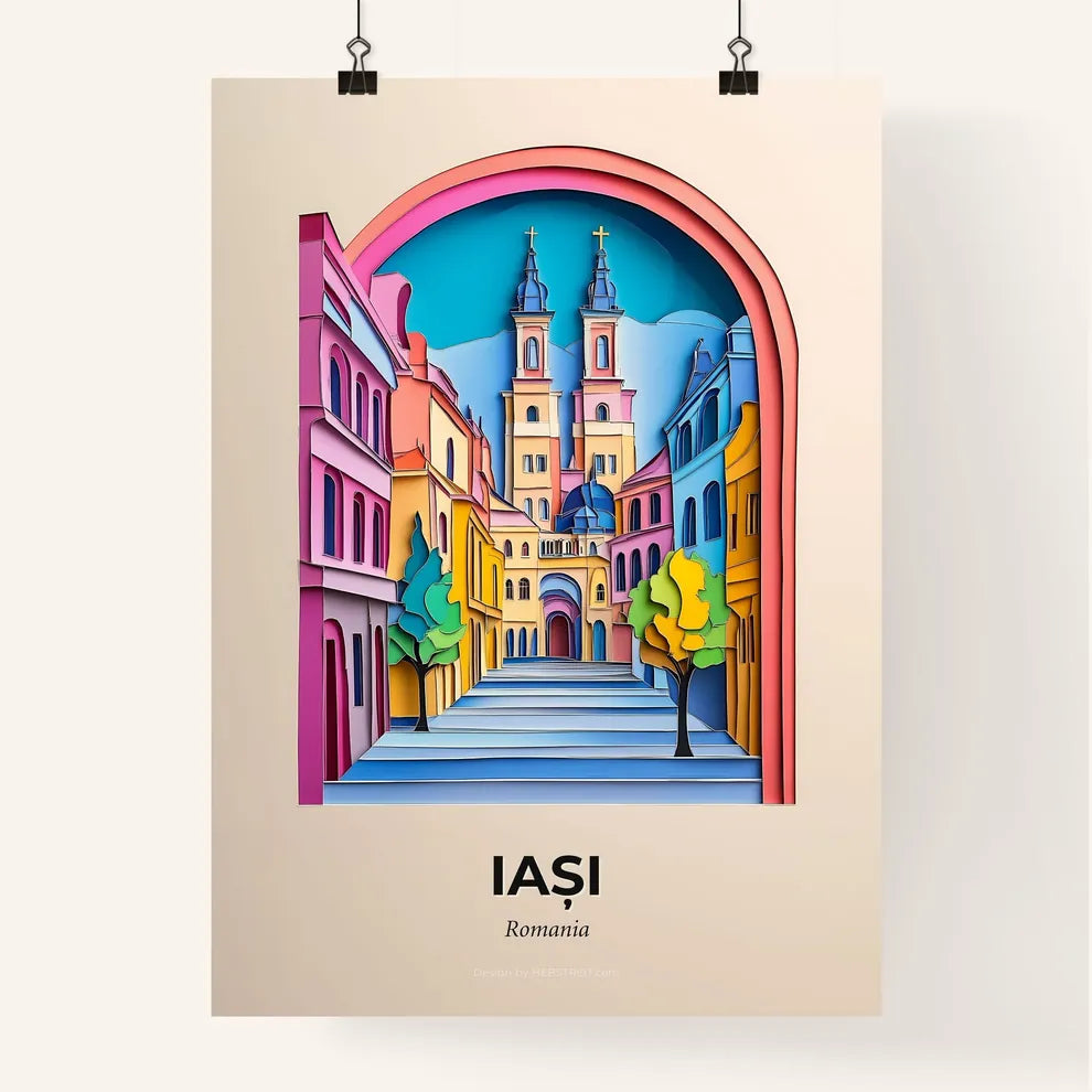 Vivid Iași, Romania, Colorful Poster