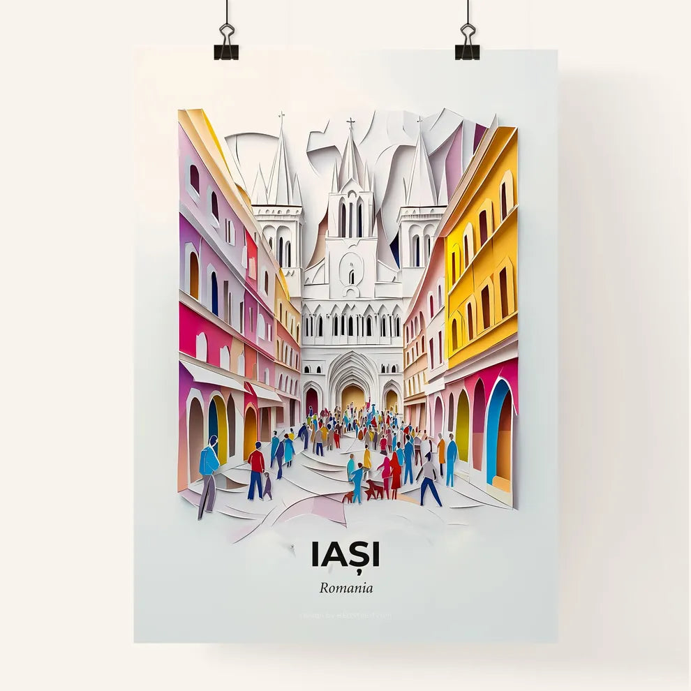 Vivid Iași, Romania, Colorful Poster
