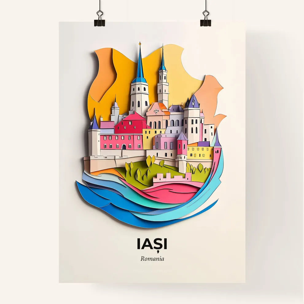 Vivid Iași, Romania, Colorful Poster
