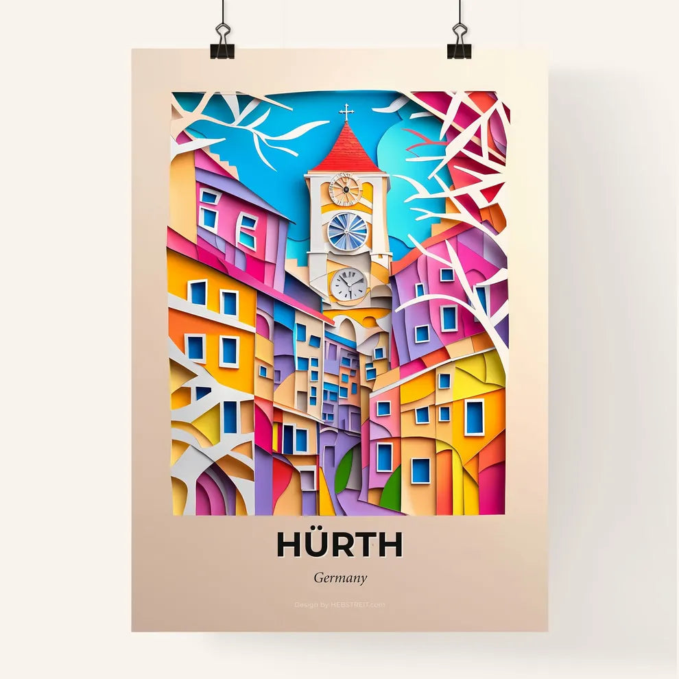 Vivid Hurth, Germany, Colorful Poster