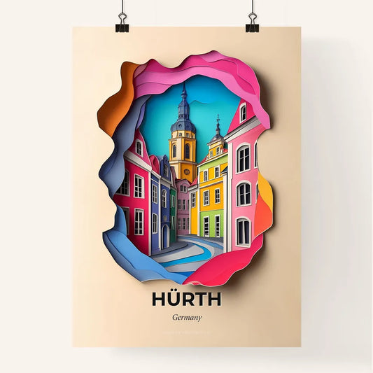 Vivid Hurth, Germany, Colorful Poster