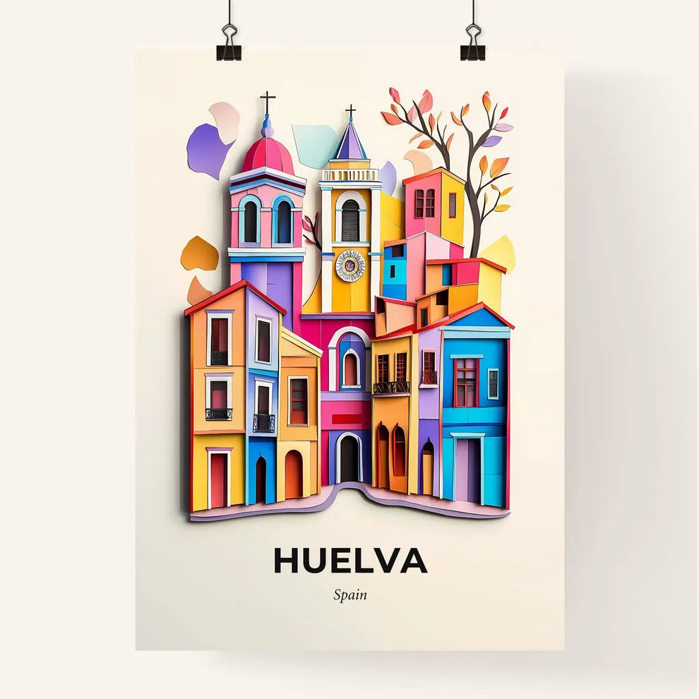 Vivid Huelva, Spain, Colorful Poster