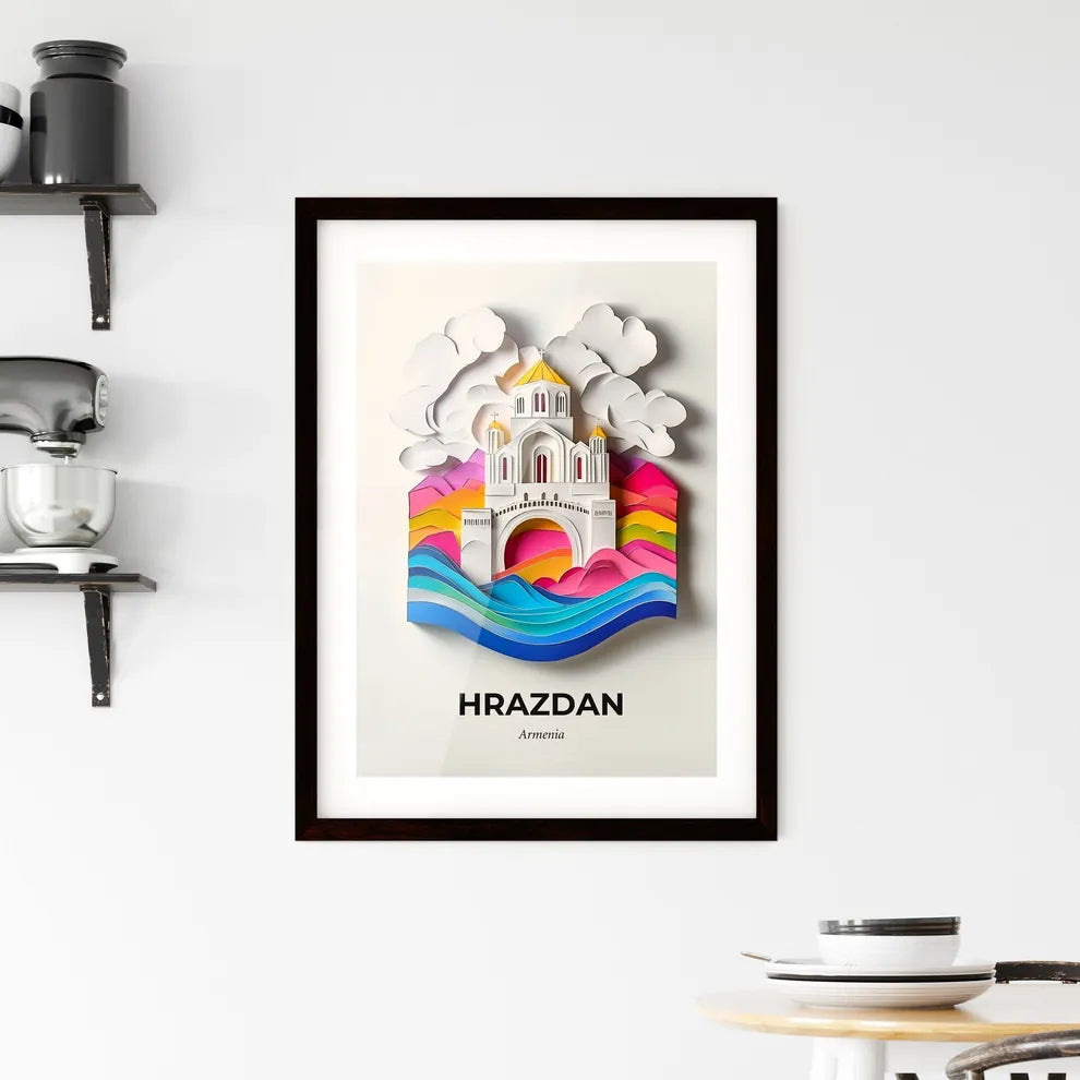 Vivid Hrazdan, Armenia, Framed Wall Art