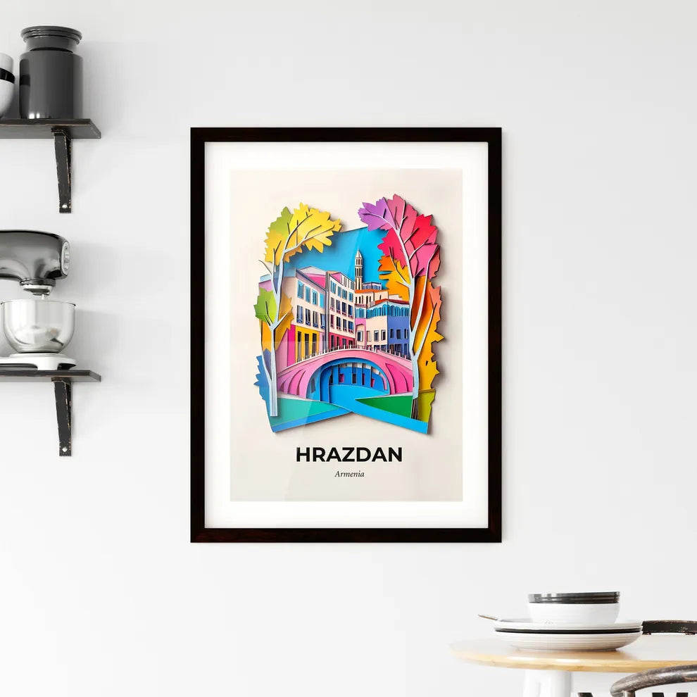 Vivid Hrazdan, Armenia, Framed Wall Art