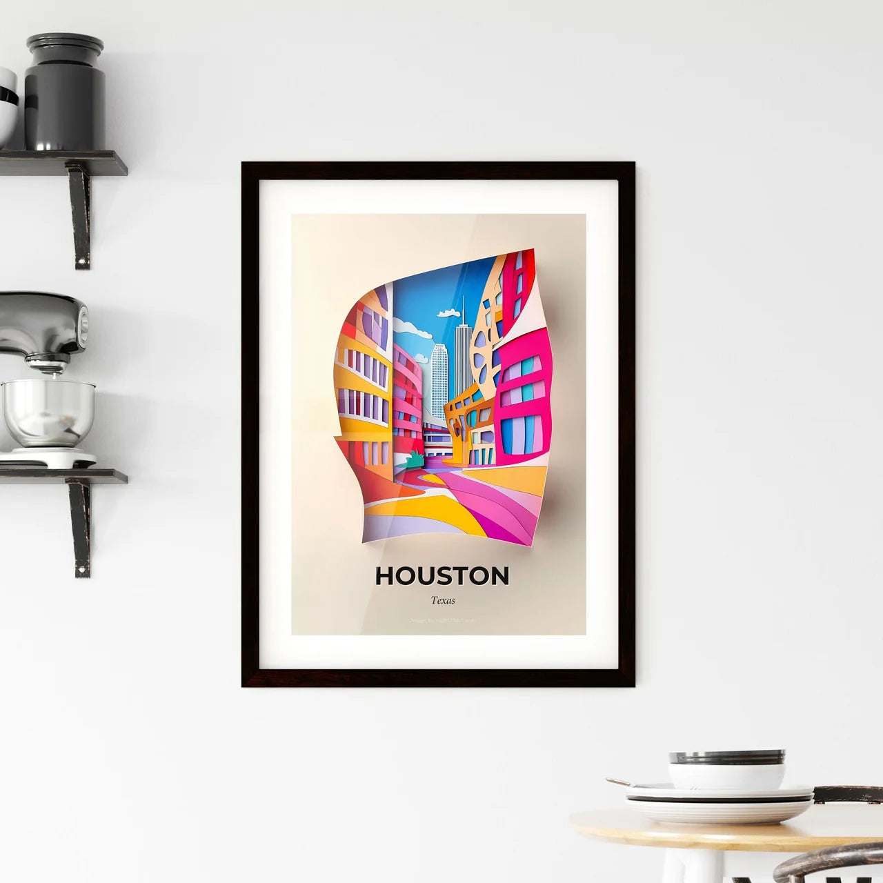 Vivid Houston, Texas, Framed Wall Art
