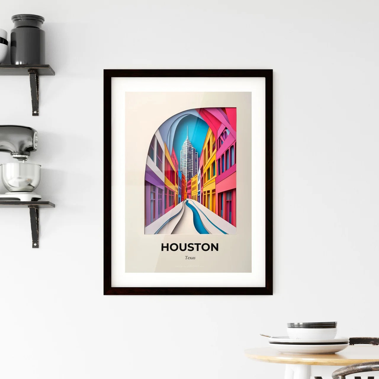 Vivid Houston, Texas, Framed Wall Art