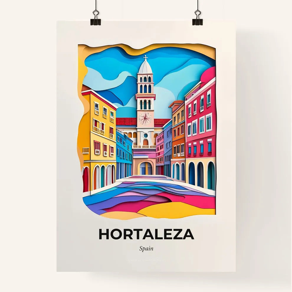 Vivid Hortaleza, Spain, Colorful Poster