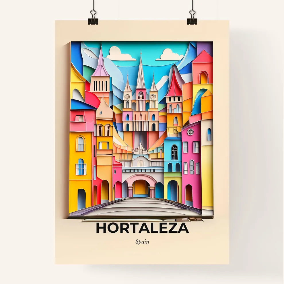 Vivid Hortaleza, Spain, Colorful Poster