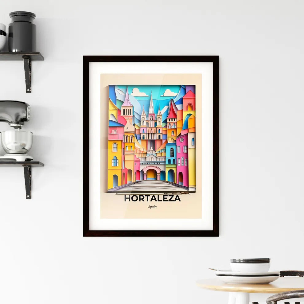 Vivid Hortaleza, Spain, Framed Wall Art