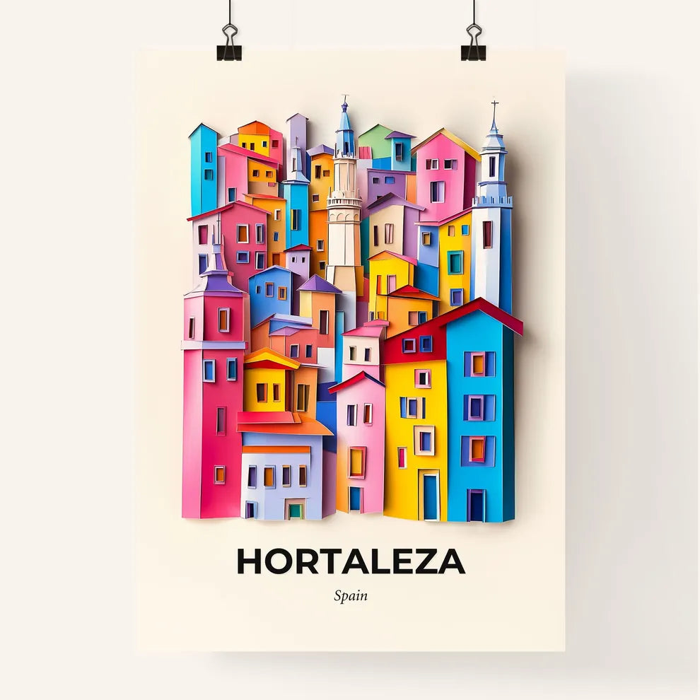 Vivid Hortaleza, Spain, Colorful Poster