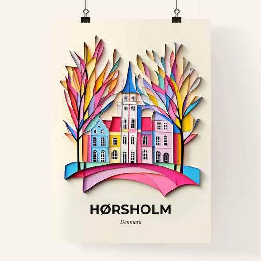 Vivid Hørsholm, Denmark, Colorful Poster