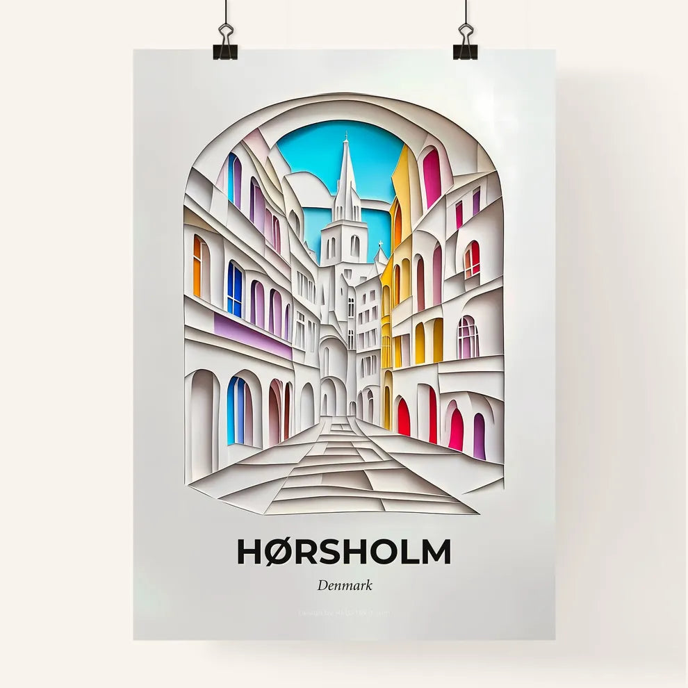 Vivid Hørsholm, Denmark, Colorful Poster