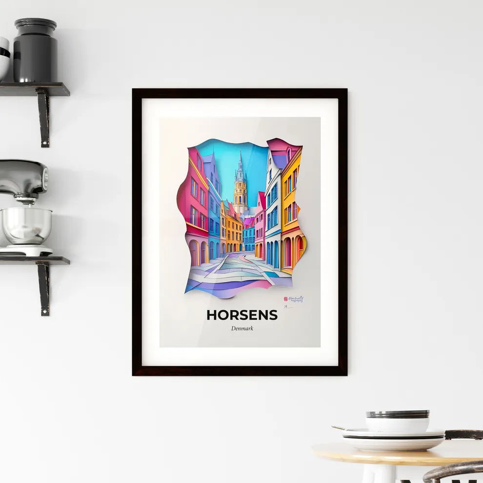 Vivid Horsens, Denmark, Framed Wall Art