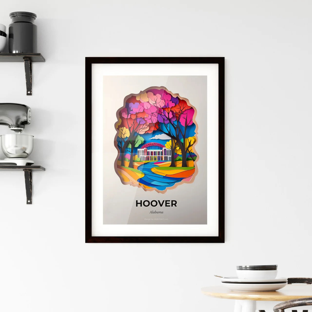 Vivid Hoover, Alabama, Framed Wall Art