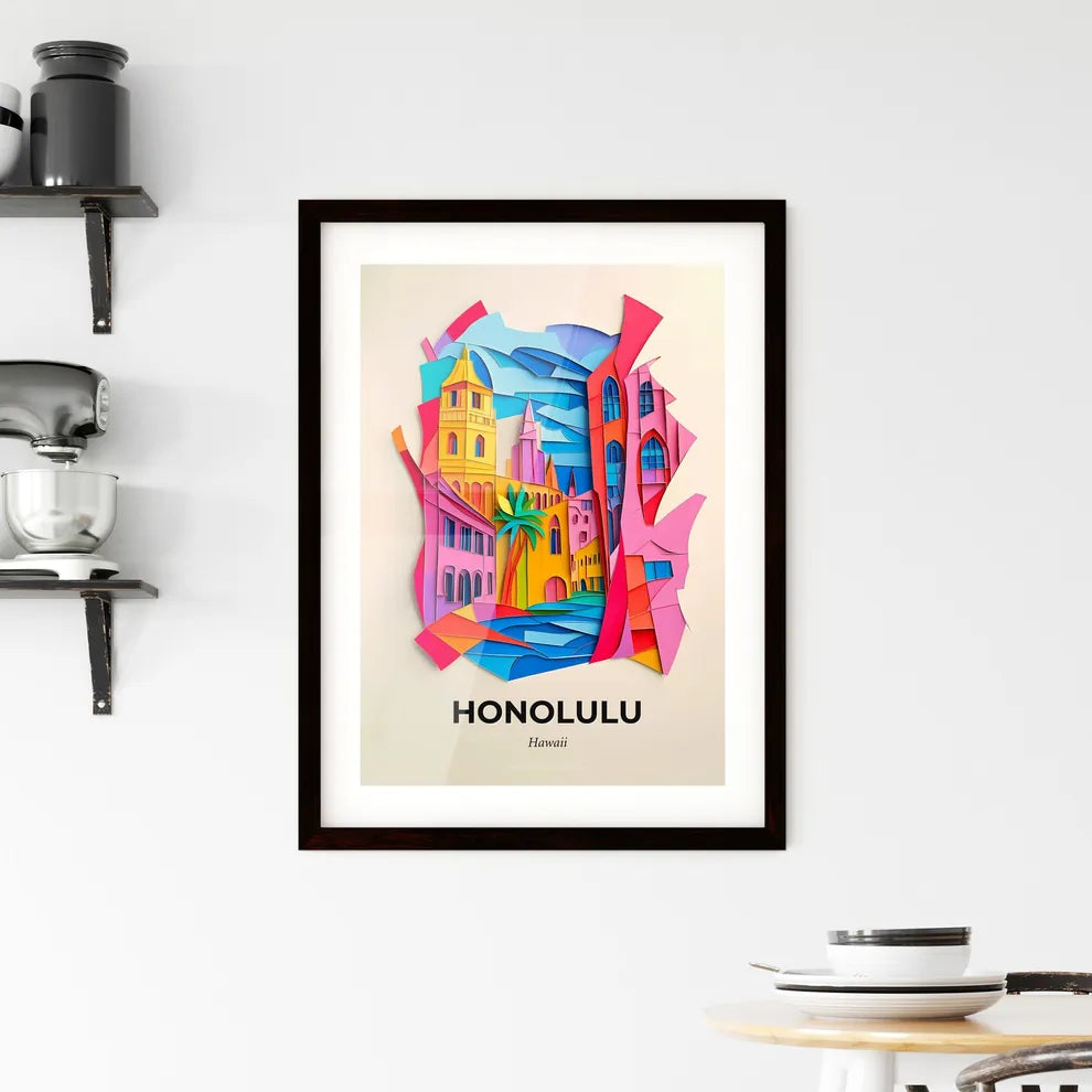Vivid Honolulu, Hawaii, Framed Wall Art