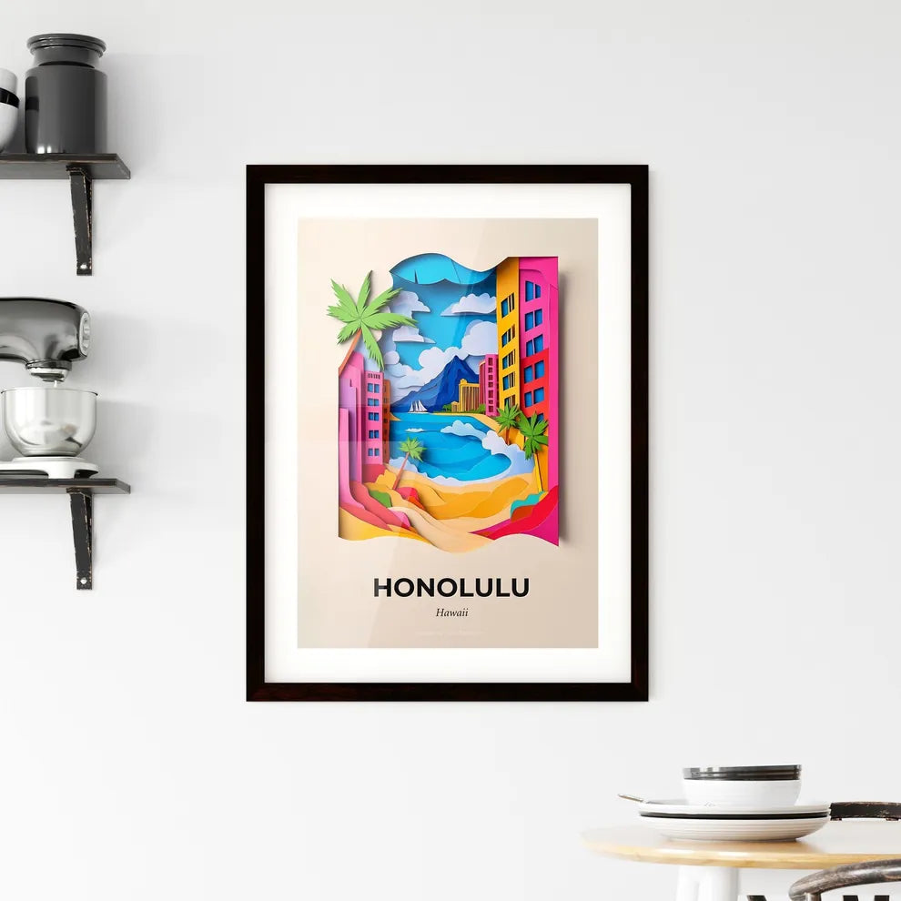 Vivid Honolulu, Hawaii, Framed Wall Art